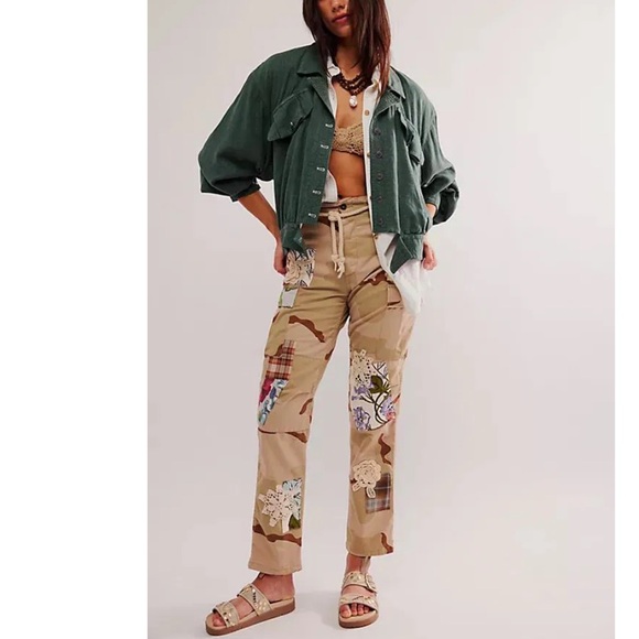 FREE PEOPLE Linen Blend Billy Saddle Jacket NEW - Picture 3 of 11